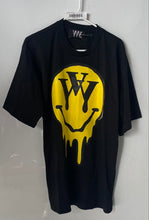Load image into Gallery viewer, VVV The Brand Unisex Black Ecstasy Yellow Smiley Face Oversized T-Shirt Size S
