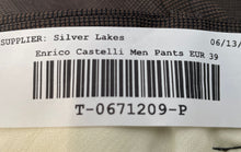 Load image into Gallery viewer, Enrico Castelli Mens Dark Gray Slash Pockets Belt Loops Dress Pants Size 39

