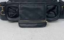 Load image into Gallery viewer, Unbranded Unisex Black Leather Zipper Pockets Multipurpose Fanny Pack Bag
