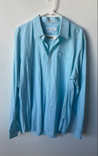 Load image into Gallery viewer, Calvin Klein Mens Blue White Gingham Long Sleeve Slim Fit Button-Up Shirt Sz XL
