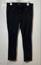 Load image into Gallery viewer, Guess Womens Black Denim Dark Wash Button Front Belt Loops Skinny Jeans Size 31
