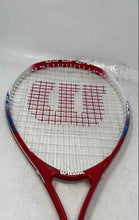 Load image into Gallery viewer, Wilson Red White Logo Sporting Equipment Round Shape Tennis Racquet
