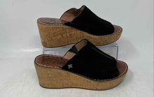 Load image into Gallery viewer, Sam Edelman Womens Black Open Toe Slip-On Platform Sandals Size 6.5M
