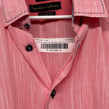 Load image into Gallery viewer, Absolute Rebellion Mens Pale Red Slim Fit Long Sleeve Button-Up Shirt Size XXL

