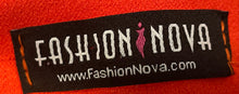 Load image into Gallery viewer, Fashion Nova Womens Orange Flared Leg Back Zip Trouser Pants Size Small
