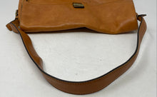 Load image into Gallery viewer, Adrienne Vittadini Womens Brown Leather Inner Pocket Flap Shoulder Handbag
