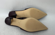Load image into Gallery viewer, Marc Fisher LTD Womens Dorie Burgundy Leather Buckle Slingback Heels Size 8M
