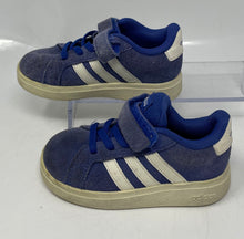 Load image into Gallery viewer, Adidas Boys Grand Court 2.0 JR0780 Blue White Suede Sneakers Shoes Size 7K
