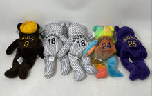 Load image into Gallery viewer, Set Of 5 Pieces Salvino's Mixed Variety Bear Bamm Beano's 1998 Plush Toys W/Tags
