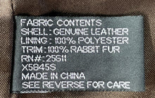 Load image into Gallery viewer, Xoxo Womens Brown Genuine Leather Fur-Trim On Collar Button Front Jacket Size XL
