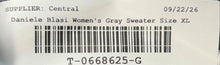 Load image into Gallery viewer, Daniele Blasi Mens Gray Quarter-Zip Pullover Sweater Size XL With Tag
