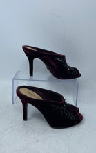 Load image into Gallery viewer, Michael Kors Womens Burgundy Crystal Embellished Stiletto Mule Heels Size 5.5M
