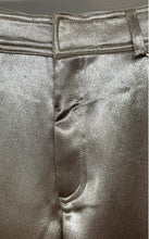 Load image into Gallery viewer, Zara Womens Brown Shiny Flat Front Pockets Wide-Leg Dress Pants Size XS
