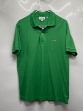 Load image into Gallery viewer, Lacoste Mens Green Cotton Classic Fit Spread Collar Short Sleeve Polo Shirt Sz L
