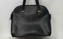 Load image into Gallery viewer, Kate Spade New York Womens Black Leather Zipper Top Handle Satchel Handbag
