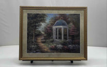 Load image into Gallery viewer, Wall Hanging Home Decor Framed Landscape Pavilion Art Painting By Vivian Flasch
