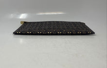 Load image into Gallery viewer, Michael Kors Womens Brown Flora Perforated Credit Card Wristlet Purse
