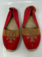Load image into Gallery viewer, Authentic Tory Burch Womens Jamie Red Slip-On Espadrille Shoes Size 7M
