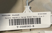 Load image into Gallery viewer, Banana Republic Womens Beige Flat Front Pockets Skinny Leg Dress Pants Size 0
