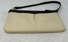 Load image into Gallery viewer, Dooney &amp; Bourke Womens Cream Brown Pebbled Leather Shoulder Bag
