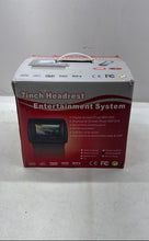 Load image into Gallery viewer, Lot Of 2 Pcs 7 Inch Black Car Headrest Entertainment System Not Tested
