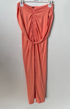 Load image into Gallery viewer, My Outfit Online Womens Peach Ruched Long Bodycon Dress Size Small
