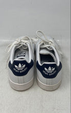 Load image into Gallery viewer, Adidas Womens Stan Smith White Blue Leather Lace-Up Low Top Sneaker Shoes Size 7
