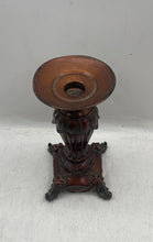 Load image into Gallery viewer, Antique Giftcraft Wood Decorative Pillar Candlestick Holder With Candle Included
