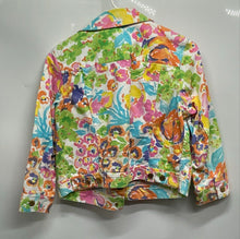Load image into Gallery viewer, Lauren Ralph Lauren Womens Multicolor Floral Button Front Denim Jacket Size P/M
