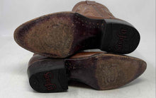 Load image into Gallery viewer, D'Jesus Womens Brown Faux Leather Pull-On Cowgirl Western Boots Size 6.5
