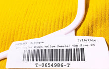Load image into Gallery viewer, Ann Taylor Womens Yellow Knitted Long Sleeve Round Neck Pullover Sweater Size XS
