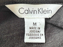 Load image into Gallery viewer, Calvin Klein Womens Black Long Sleeve Pockets Open Front Cardigan Sweater Size M
