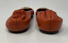 Load image into Gallery viewer, Authentic Tory Burch Womens Reva Orange Ballet Flats Size 6.5M Damaged Worn
