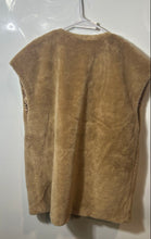 Load image into Gallery viewer, Walter Baker Womens Brown Sleeveless Round-Neck Button-Front Vest Size L
