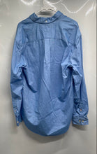 Load image into Gallery viewer, Tommy Hilfiger Mens Blue Long Sleeve Classic Fit Button-Up Shirt Size Large
