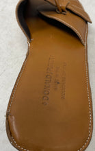 Load image into Gallery viewer, Donald J Pliner Womens Brown Leather Block Heel Slide Sandals Size 10M
