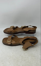 Load image into Gallery viewer, Crown Vintage Womens Irenna Brown Leather Buckle Ankle Strap Sandals Size 9M

