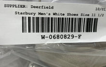 Load image into Gallery viewer, Starbury Mens White Round Toe Low Top Lace-Up Sneaker Shoes Size 11.5
