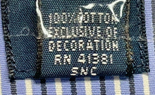 Load image into Gallery viewer, Ralph Lauren Mens Blue Striped Cotton Custom Fit Dress Shirt Size 18 34/35
