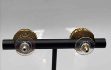 Load image into Gallery viewer, Authentic Marc by Marc Jacobs Women's Gold Tone Green Crystal Earrings
