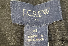 Load image into Gallery viewer, J.Crew Womens Black Pleated Front Pockets Straight Leg Dress Pants Size 4
