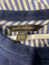 Load image into Gallery viewer, Banana Republic Womens Blue Cotton Long Sleeve Pullover Sweatshirt Size Small
