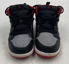 Load image into Gallery viewer, Authentic Nike Kids Air Jordan 1 Mid DQ8425-006 Gray Black Red Sneakers Size 7C

