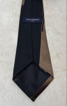 Load image into Gallery viewer, Umo Lorenzo Mens Black Brown Printed Adjustable Pointed Tie One Size

