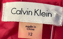 Load image into Gallery viewer, Calvin Klein Womens Hot Pink Sleeveless Round Neck Open Back Maxi Dress Size 12
