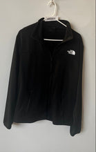 Load image into Gallery viewer, The North Face Mens Black Fleece Long Sleeve Mock Neck Full-Zip Jacket Size L
