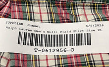 Load image into Gallery viewer, Ralph Lauren Mens Multicolor Plaid Long Sleeve Button-Up Shirt Size XL
