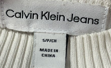 Load image into Gallery viewer, Calvin Klein Womens White Ribbed Long Sleeve Turtleneck Pullover Sweater Size S
