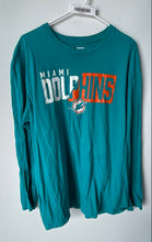 Load image into Gallery viewer, NFL Mens Aqua Miami Dolphins Long Sleeve Pullover T-Shirt Size XL
