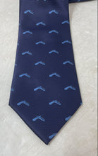 Load image into Gallery viewer, Corbatas S.A. Mens Blue Printed Keeper Loop Adjustable Pointed Tie
